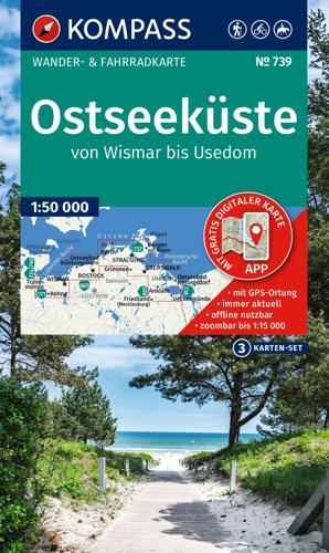 Wandelkaart WK739 Ostseeküste Wismar bis Used