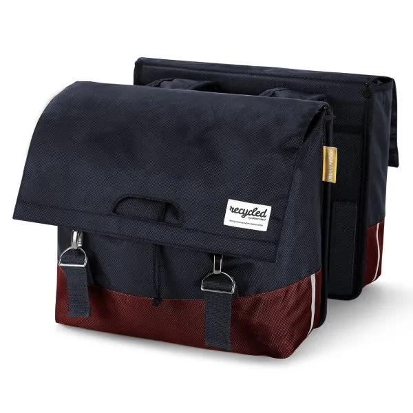 Urban Proof  Dubbele Fietstas 40 Liter  Red-Gray