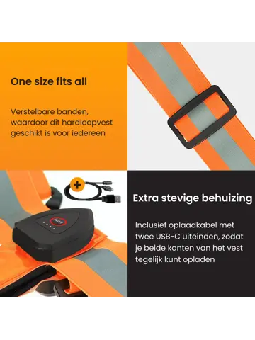 Hardloopvest met Opbergvak - Verlichting