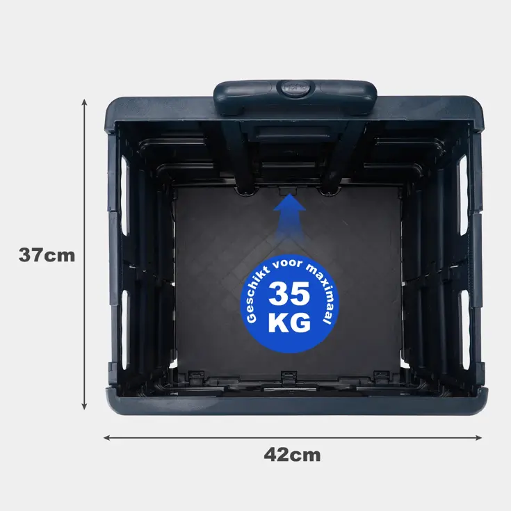 Boodschappenkrat - 50L - Met Deksel