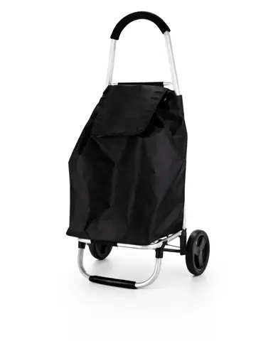 Boodschappentrolley 53L Zwart Met Wielen