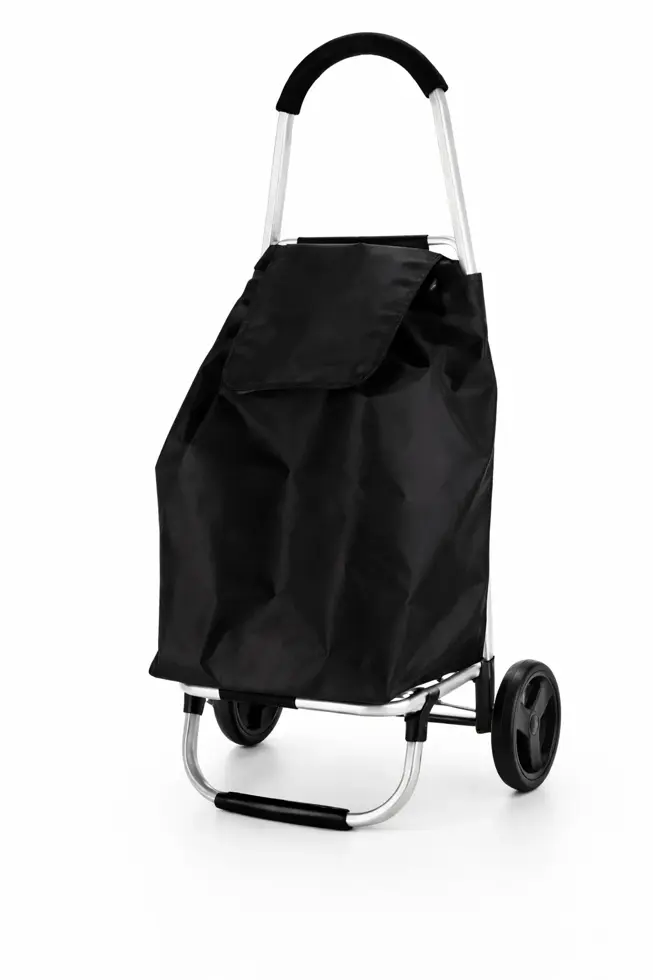 Boodschappentrolley 53L Zwart Met Wielen