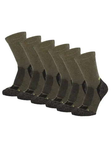 6 paar - Met Wol - Hiking Sokken