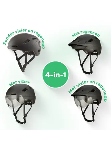 PILOT fietshelm met regencap