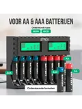 Batterijoplader USB - 8x AA/AAA