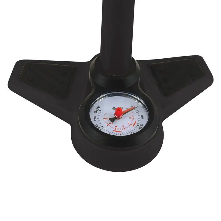 Vloerpomp met Manometer en Verloopnippels 200 PSI