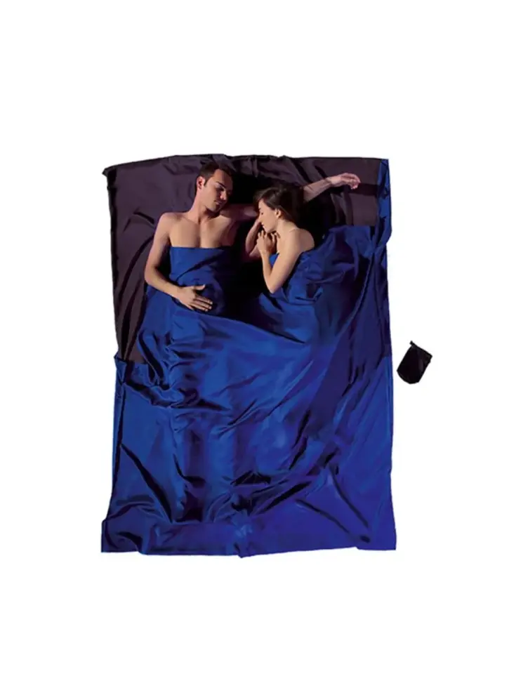 Cocoon Travelsheet Dubbel Zijde Donkerblauw