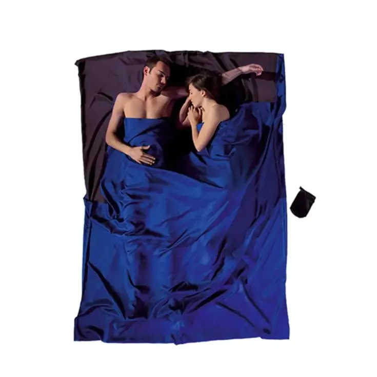 Cocoon Travelsheet Dubbel Zijde Donkerblauw