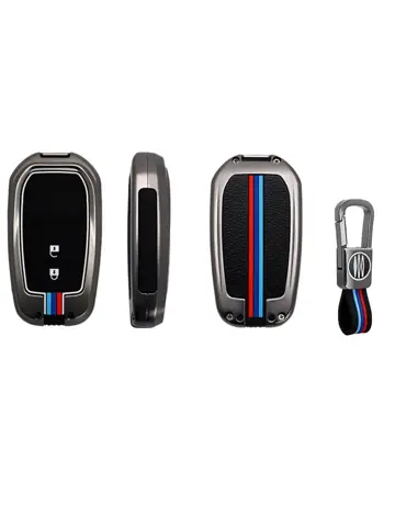 Metalen Sleutelhoesje voor Toyota grijs A2