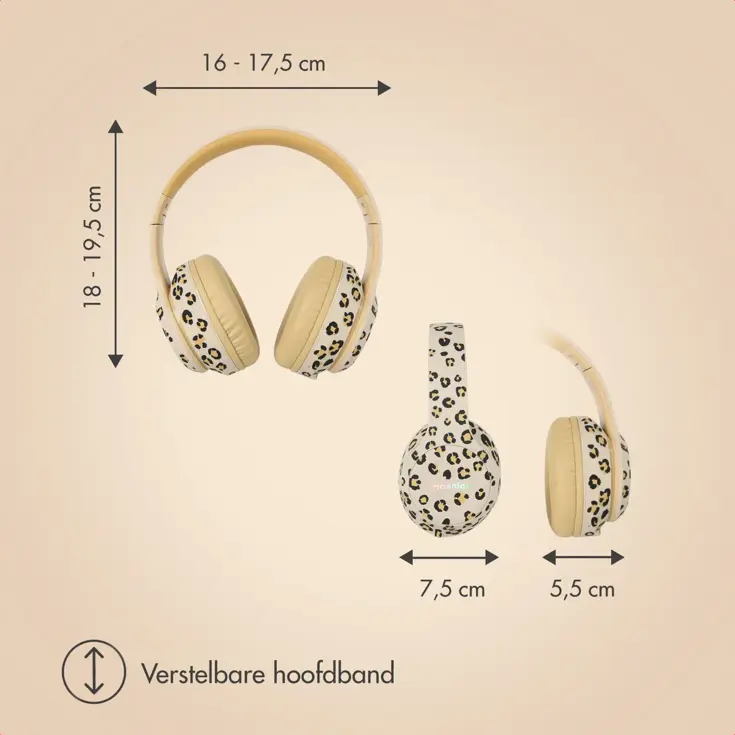 imoshion Kinder Koptelefoon LED - Leopard