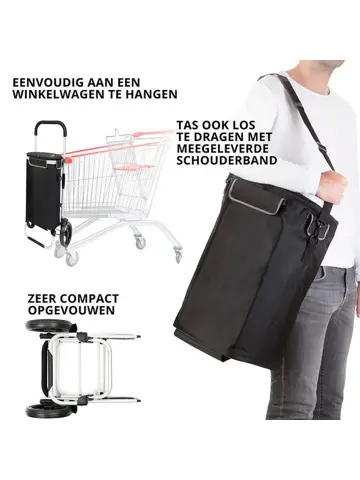 Allround Boodschappenwagen opvouwbaar 41 liter