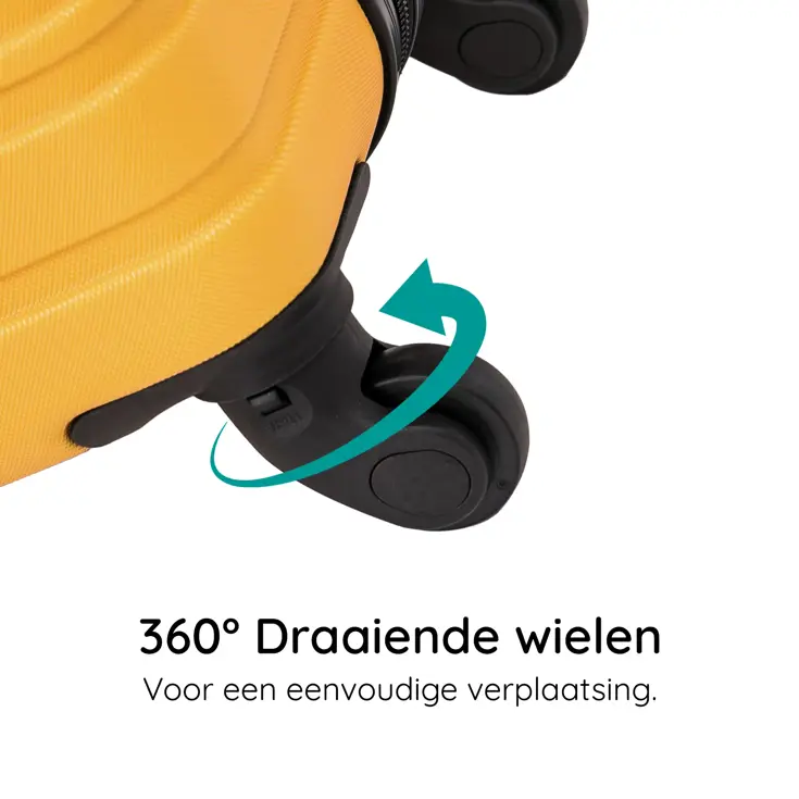 Reiskoffer M ABS 74L met TSA-slot en 360° wielen