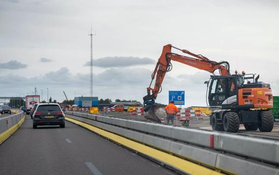 Werkzaamheden A12 bij Arnhem aan IJsselbrug 