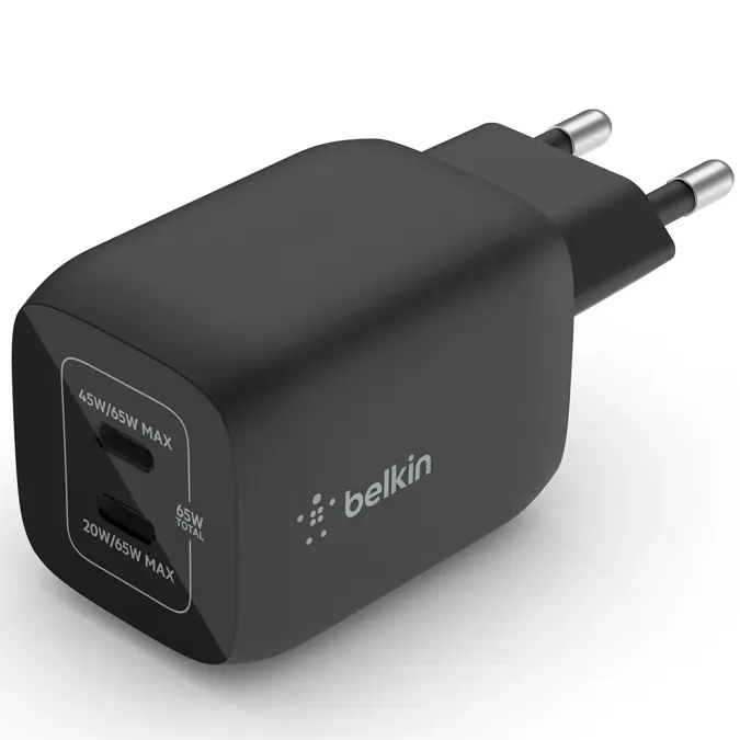 Belkin  Adapter 2 poorts - USB-C - 65W