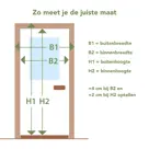 Magnetisch Vliegengordijn Camper Caravan 60x180 cm