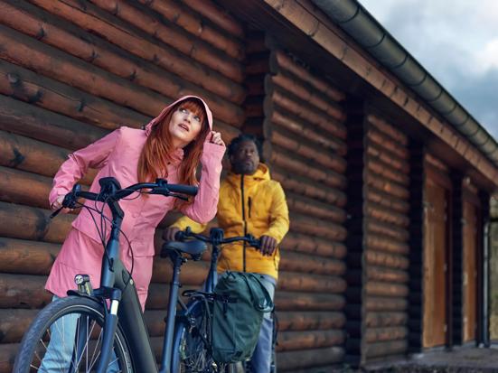 Fietsen in de regen