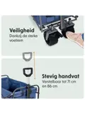 Bolderkar – 80KG – 94L – Blauw