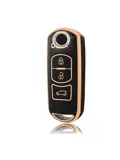 TPU Sleutelhoesje voor Mazda goud A3