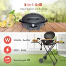 KitchenBrothers Elektrische BBQ – 2400W