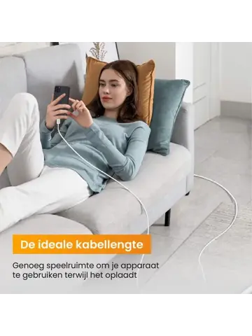 USB-C naar Lightning Kabel - 2 Meter