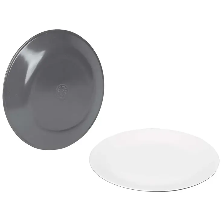 Bo-Camp Dinerbord Two-Tone Melamine 4 Stuks