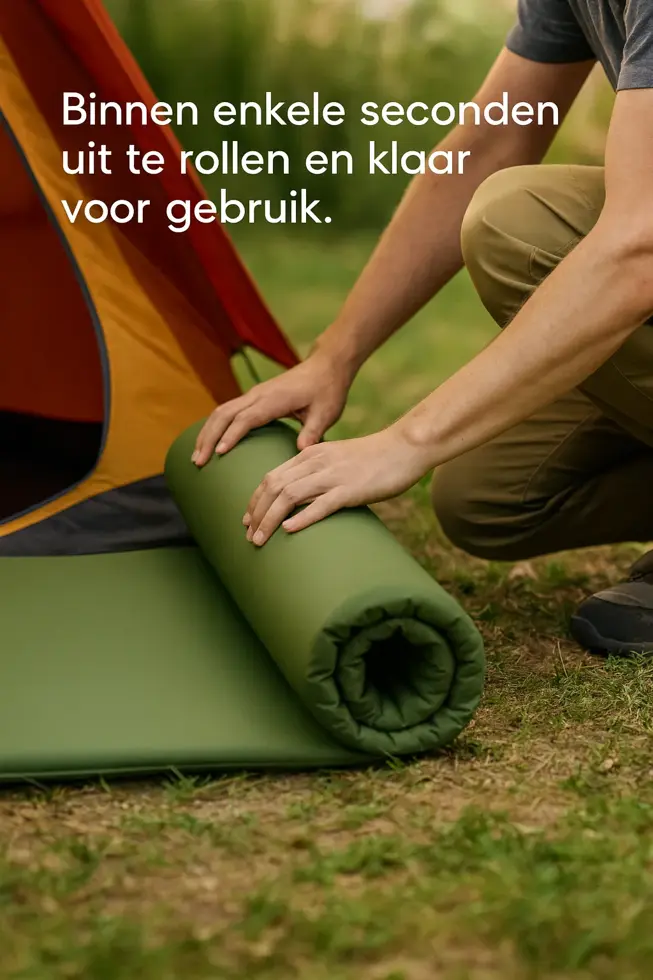 Slaapmat Zelfopblazend 1 persoons - Groen