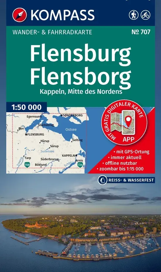 Wandelkaart WK707 Flensburg - Kappeln