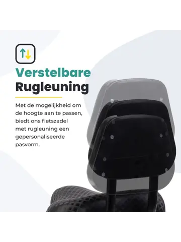 Voltano Fietszadel met Rugleuning