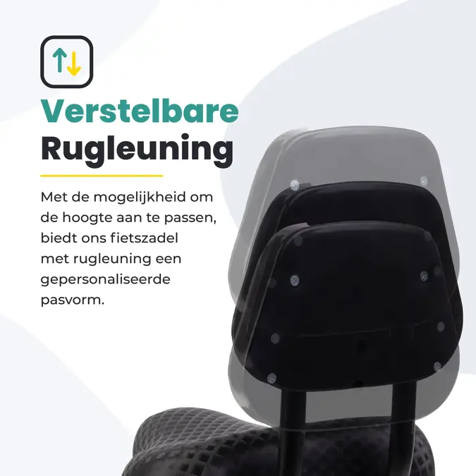 Voltano Fietszadel Met Rugsteun / Rugleuning