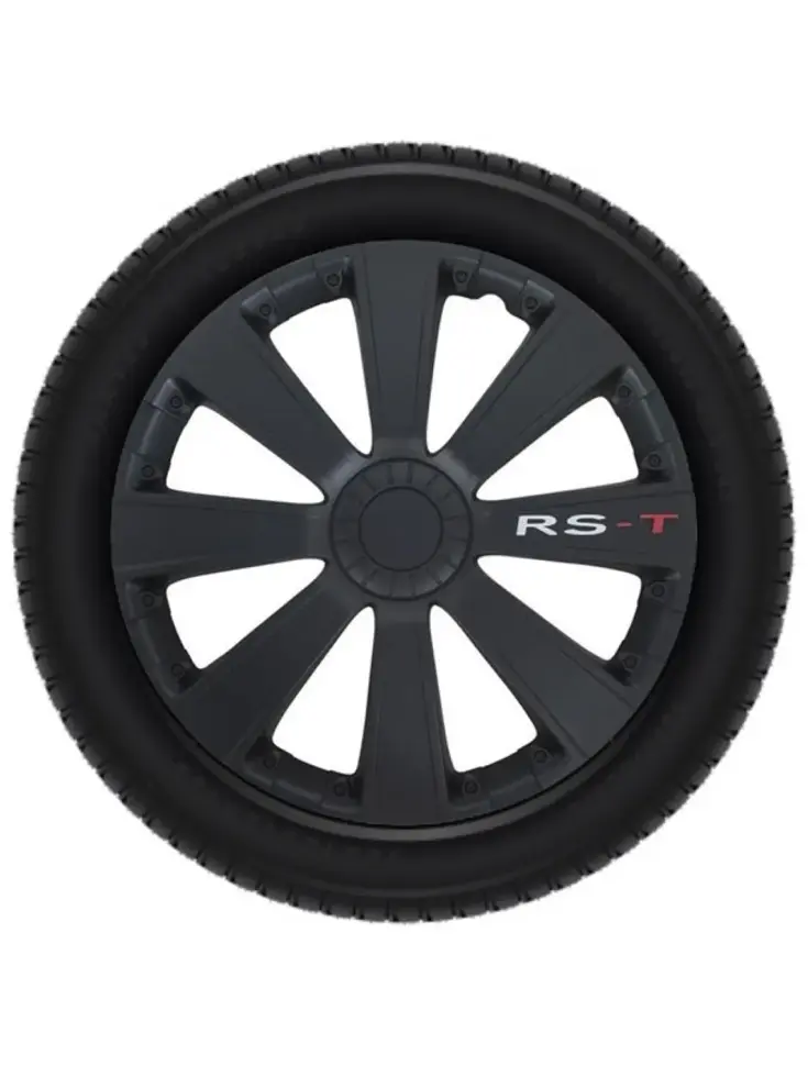 Wieldoppen set - 14 inch - RS-T Zwart