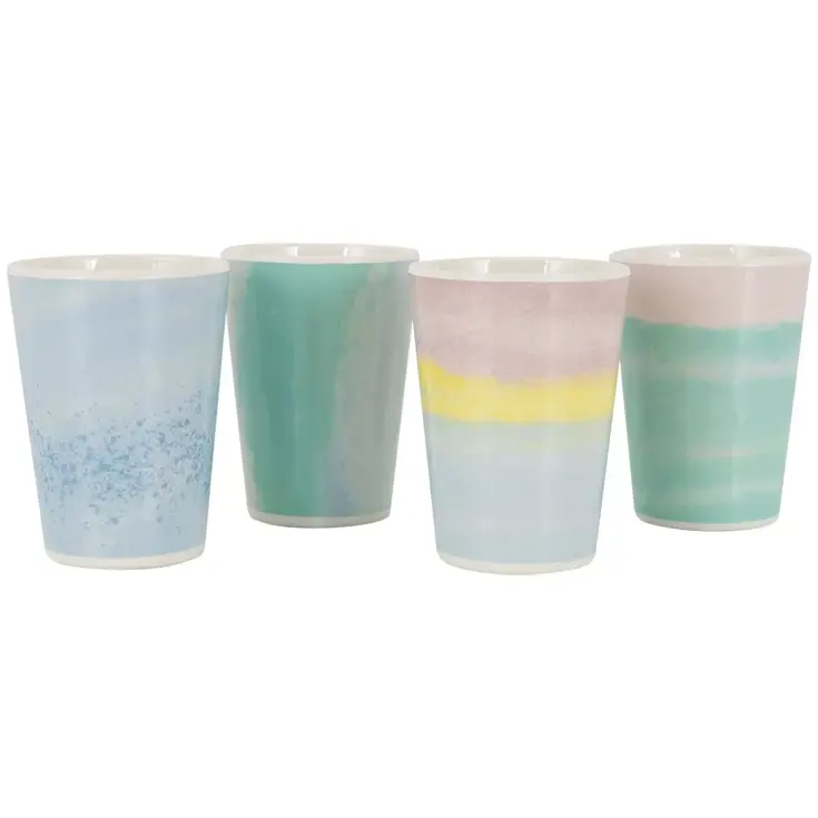 Pastel Beker Barfleur Melamine 4 Stuks