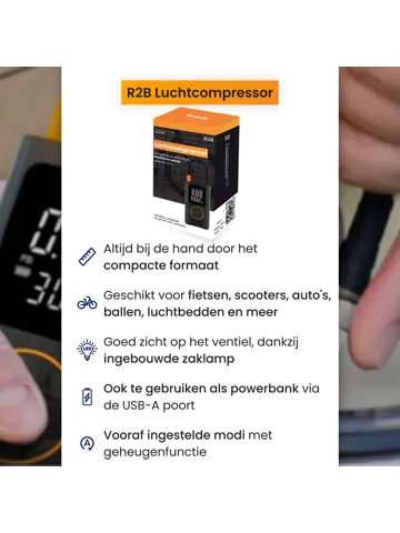 Elektrische Fiets pomp & Lucht compressor Auto