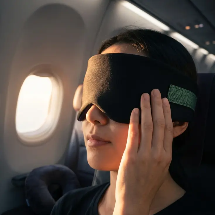 Slaapmasker Katoen - Zwart