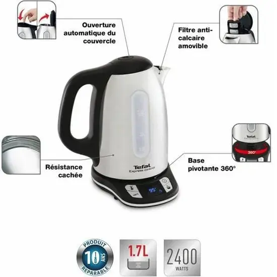 Waterkoker - 1,7L - RVS - 2400 Watt