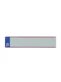 Langwerpige blanco Belgische kentekenplaat 52x11cm