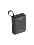 Powerbank 20.000 mAh met ingebouwde kabels