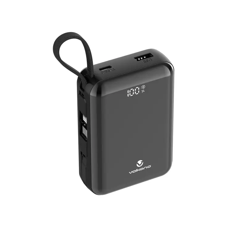Powerbank 20.000 mAh met ingebouwde kabels