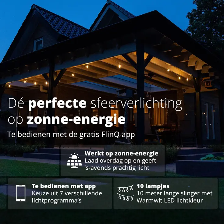 Slimme Solar Lichtslinger - 10M