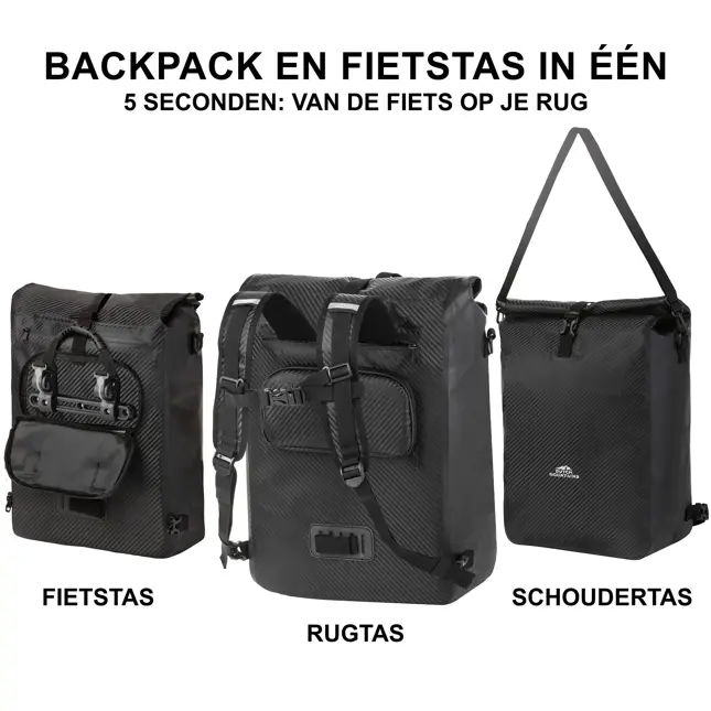 Waterdichte Fietstas Backpack 28ltr