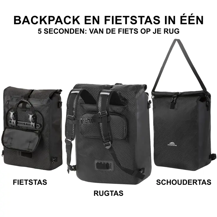 Waterdichte Fietstas Backpack 28ltr