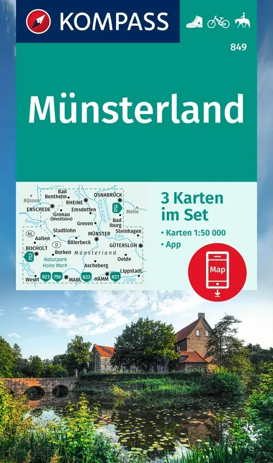 Wandelkaart WK849 Münsterland