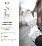 R2B Touchscreen Handschoenen Winter - Wit