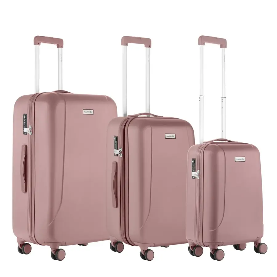 CarryOn Skyhopper trolleyset 3pcs tsa Roze