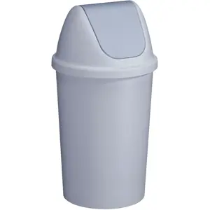 Twinga - Prullenbak + swingdeksel - 45L grijs