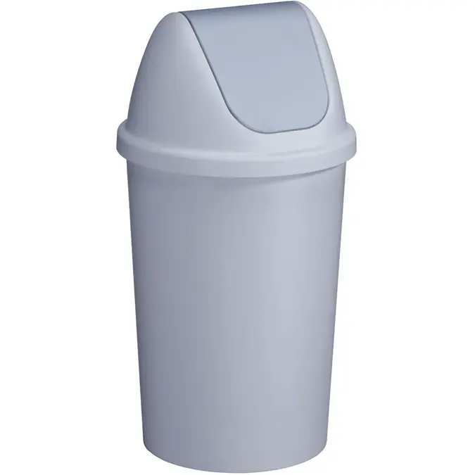 Twinga - Prullenbak + swingdeksel - 45L grijs