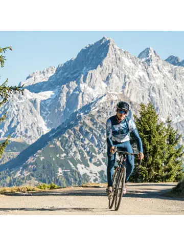 Fietsbroek met bretels Thermo heren