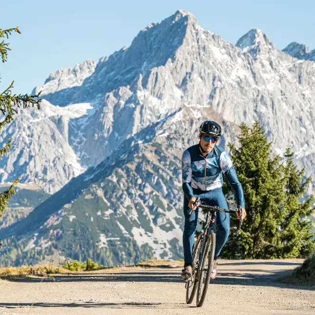 Fietsbroek met bretels Thermo heren