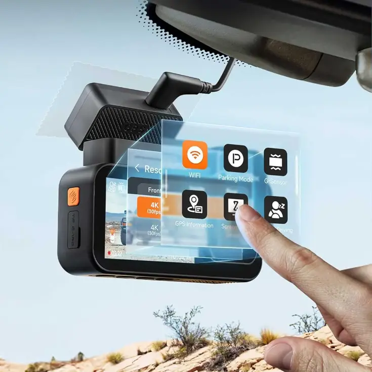 X5 Touch 3CH 4K Wifi GPS 128gb dashcam