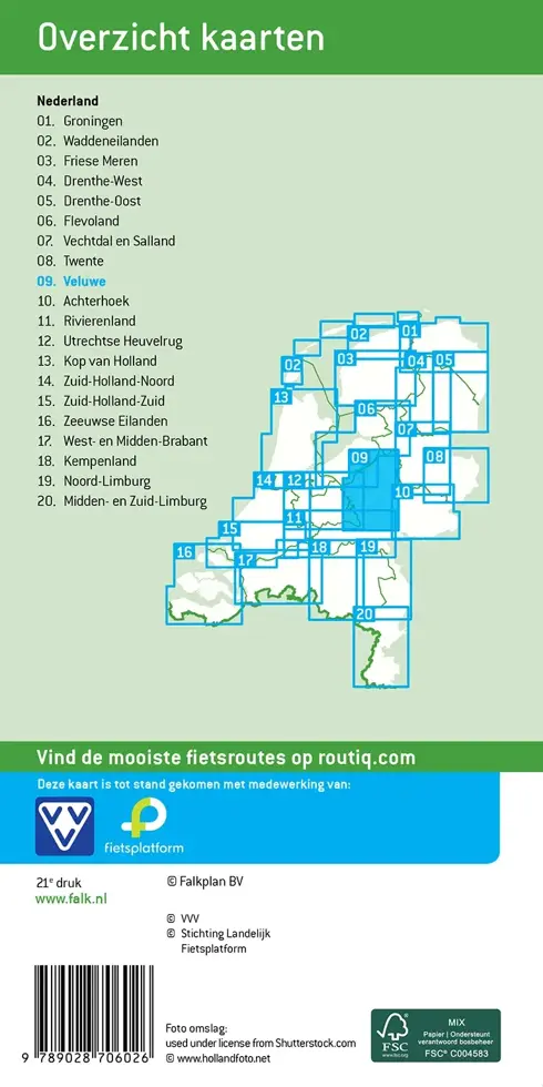 Fietskaart VVV 09 Veluwe