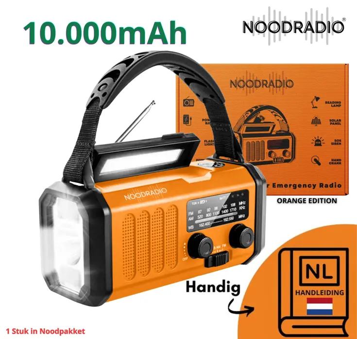 Noodpakket XL met Powerbank-Noodradio-Waterfilter